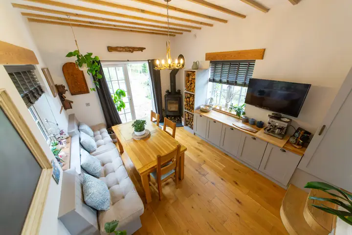 Dining room, looking towards the living room