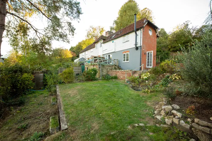 The cottage from the lawn